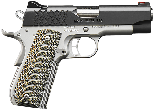 Kimber Aegis Elite Pro .45 ACP Pistol 4" Barrel 8+1 Round Stainless Steel Slide Satin Silver Frame G10 Grip