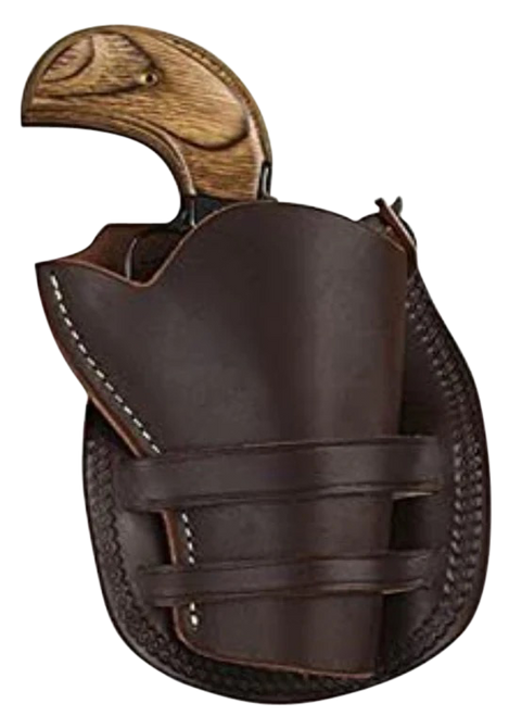 Hunter 1094 Sheriff's Model OWB Holster Right Hand Colt Single Action Army, Ruger Vaquero 3" to 4" Leather Antique Brown