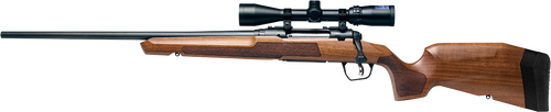 Savage Arms AXIS 2 XP Hardwood Bolt Action Rifle 223 Remington 22" Matte Barrel Left Hand Matte Frame Brown Stock With Scope