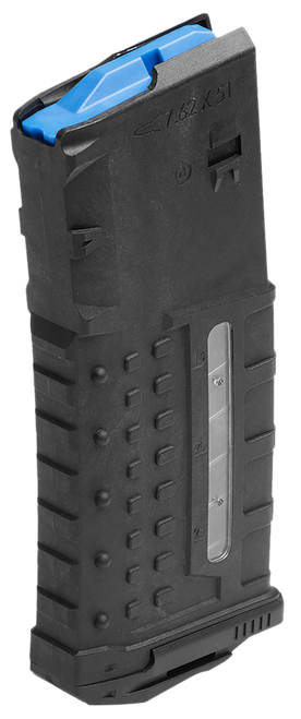 Leapers UTG Windowed Magazine LR-308, SR-25 308 Winchester 25-Round Polymer Black