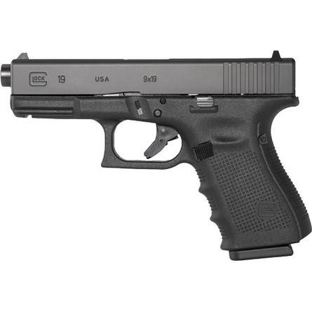 Glock 19 Gen 5 9mm Luger Pistol 4.49" Threaded Barrel 15+1 Round Black