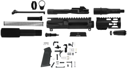 Tacfire Inc SSPK9MMLPK4K AR-9 Build Kit 9mm Black Steel