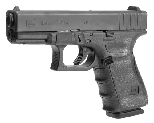 Hogue Wrapter Grip for Glock 19, 19 MOS, 23, 32 Gen 4 Small Frame Compact Small Backstrap Rubber Black