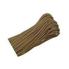 E.L. Wood Braiding Co. Inc. 550 Paracord - 100 ft Brown Coyote