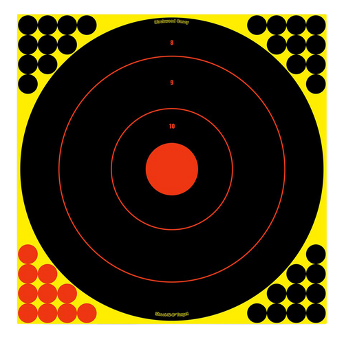 Birchwood Casey 34170 Shoot-N-C Reactive Target Paper 17.25 Inch Bullseye 100 Pack