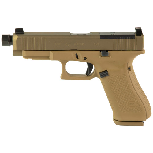 Glock 47X MOS 9mm Luger Pistol 4.49" Threaded Barrel 17+1 Round Flat Dark Earth - Image 1