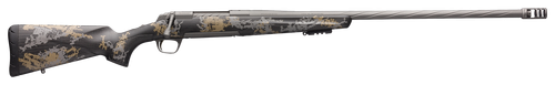 Browning X-Bolt Mountain Pro Long Range Bolt Action Rifle 300 PRC 26" Fluted Barrel Tungsten Gray Cerakote Black Carbon Fiber Stock Right Hand