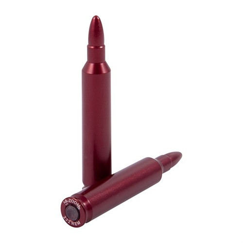 A-ZOOM Action Proving Dummy Round, Snap Cap 222 Remington Aluminum 2PK