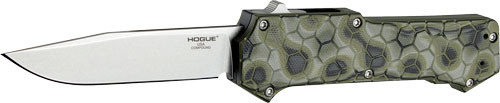 Hogue Compound 3.5" OTF Automatic Knife Green G-Mascus G-10 Frame