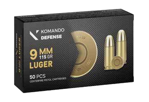Dickinson 9mm 115gr Full Metal Jacket Ammo 50/20