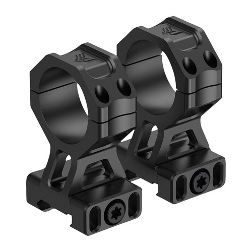 Swampfox Optics Freedom Rings II 30mm 1.6 Inch 0 MOA Black