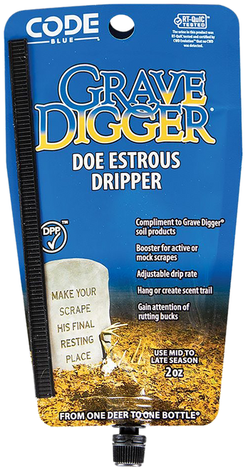 Code Blue Grave Digger Doe Estrous Dripper 2 oz Code Blue Grave Digger Doe Estrous Dripper 2 oz