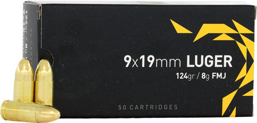 Igman 9mm Luger 124gr FMJ Ammo Box of 50