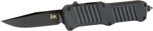 Hogue HK Mini Incursion OTF Knife 2.95" Aluminum Handle Matte Black