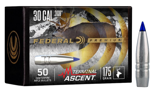 Federal .308 Caliber 175gr Terminal Ascent Component Bullet 50rd
