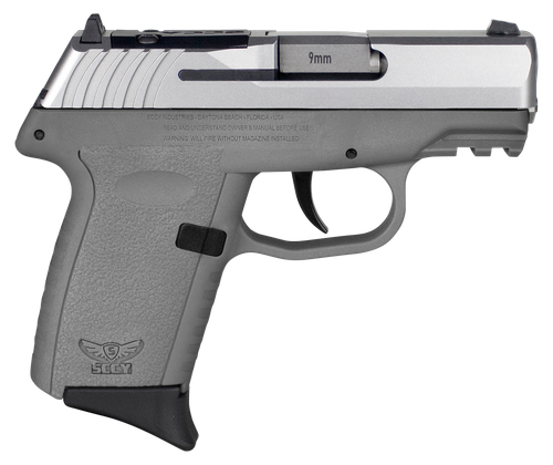 SCCY CPX-2 RDR 9mm Luger Pistol 3.1" Barrel 10+1 Round Stainless Slide Sniper Grey Frame