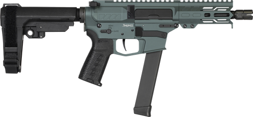 CMMG Banshee MKGS 9mm Luger Pistol 5" Barrel 33+1 Round Black Nitride  Charcoal Green Cerakote