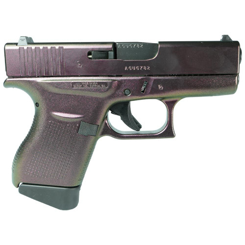Glock 43 9mm Luger Pistol 3.41" Barrel 6+1 Round Custom Engraved Grip
