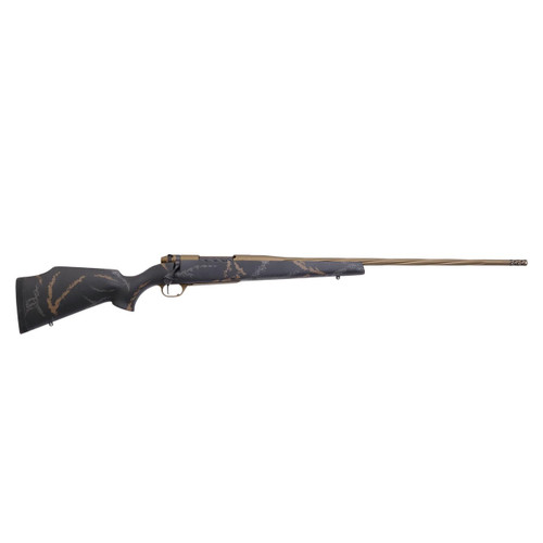 Weatherby Mark V Weathermark Limited Bolt Action Rifle 6.5 Creedmoor 24" Fluted Barrel Burnt Bronze and Graphite Black Cerakote Stock