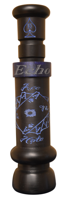 Echo Calls Ace in the Hole 2.0 Single Reed Duck Call Matte Black Acrylic
