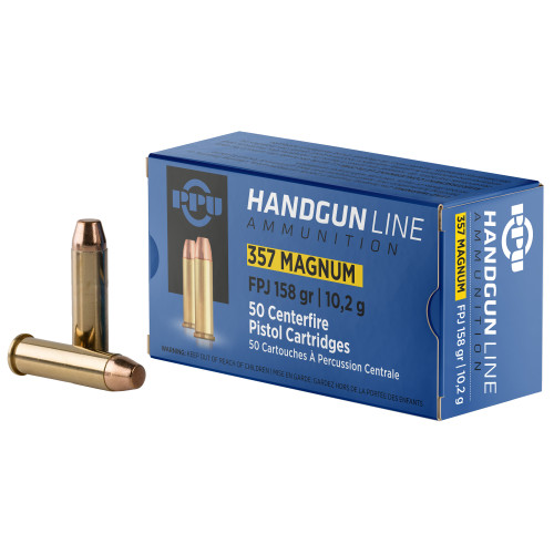 Prvi Partizan 357 Magnum Ammo 158 Grain Jacketed Hollow Point Box of 50