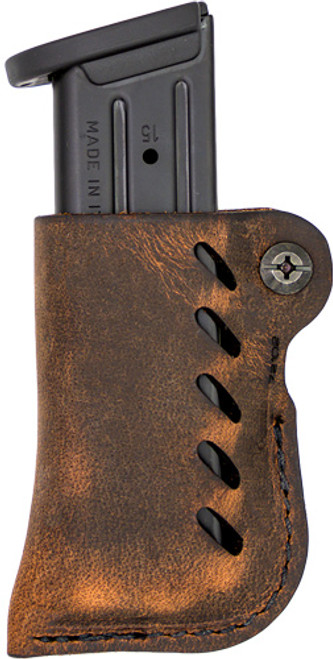 Versacarry Single Stack Leather Magazine Pouch Brown - Image 1