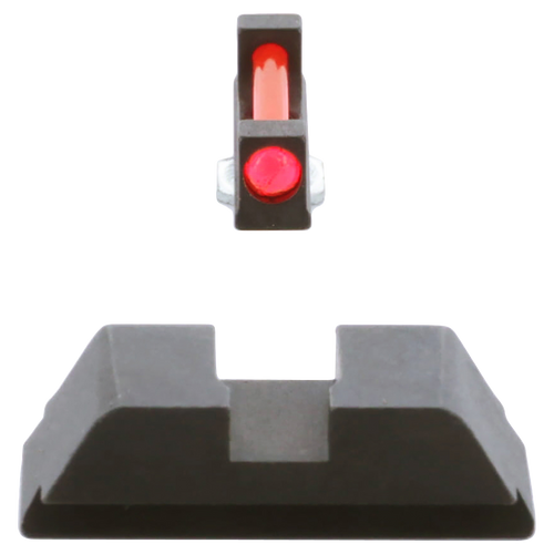 Ams Bowfishing Glock Sight Set Fiber Optic Front, Black Steel Rear Ams Bowfishing Glock Sight Set Fiber Optic Front, Black Steel Rear