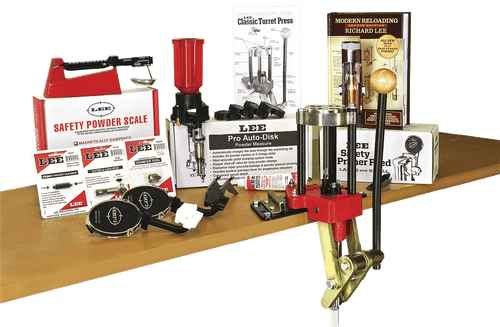 Lee Classic 4 Hole Turret Reloading Press Deluxe Kit