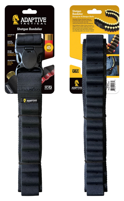 Adaptive Tactical AT06401 Shotgun Bandolier 45 Rounds Black