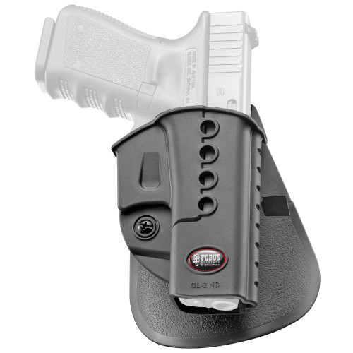 Fobus Evolution OWB Holster Right Hand Glock 17, 19, 19X, 22, 23, 26, 27, 31, 32, 33, 38, 45, 47 Polymer Black