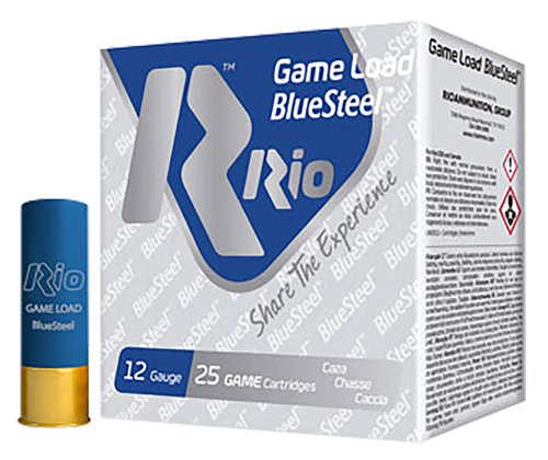 Rio Game Load BlueSteel 12 Gauge Ammo 2-3/4" 1-1/8 oz #7 Shot Box of 25