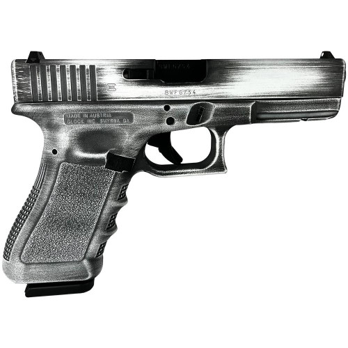 Glock 17 Gen 3 9mm Luger Pistol 4.49" Barrel 17+1 Round Distressed White