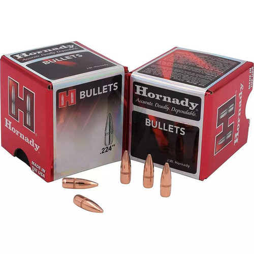 Hornady Bullets .22 Cal .224" 62gr FMJ 5500/Box Hornady Bullets .22 Cal .224" 62gr FMJ 5500/Box