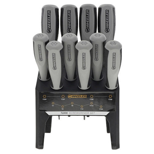 Wheeler 10-Piece Torx Benchtop Screwdriver Set