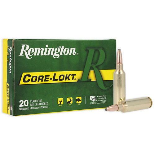 Remington Core-Lokt 270 Winchester Short Magnum (WSM) Ammo 130 Grain Jacketed Soft Point Box of 20