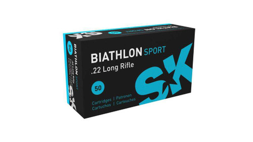 SK Biathlon Sport 22LR Ammo 40 Grain Round Nose Box of 50
