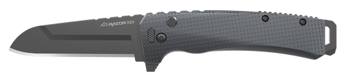 Outdoor Edge Razor XD3 Pocket Knife 3" Sheepsfoot 420J2 Black Oxide Blade Anodized Aluminum Handle Gray