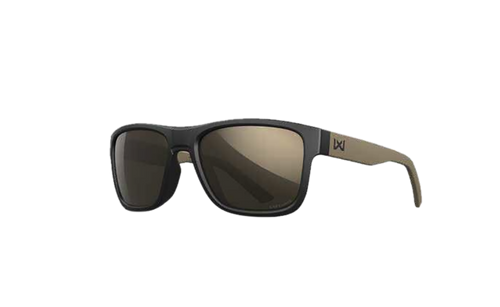 Wiley X AC6OVN14 Ovation Sunglasses Tungsten Mirror Lens Polycarbonate Matte Black Tan Frame