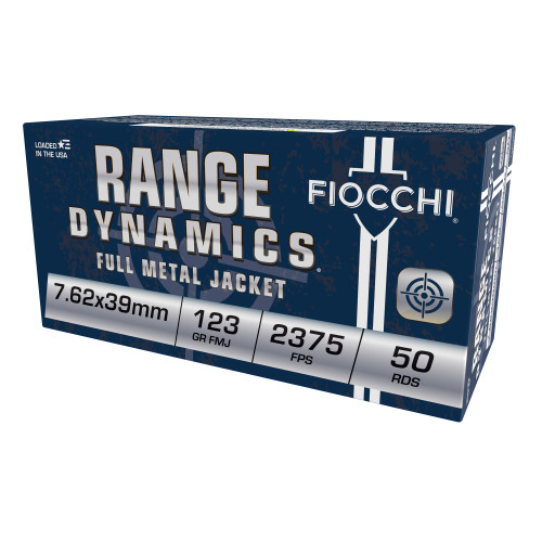Fiocchi 7.62x39 Ammo 123 Grain Full Metal Jacket Box of 50 - Image 1