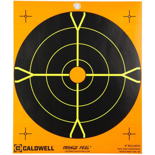 Caldwell 8" Bullseye Paper Targets 25PK