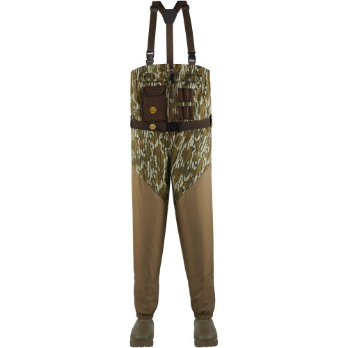 LaCrosse Men's Alpha Agility Zip Front 1600 Gram Insulated Breathable Boot Foot Chest Waders Mossy Oak Bottomland Regular 9