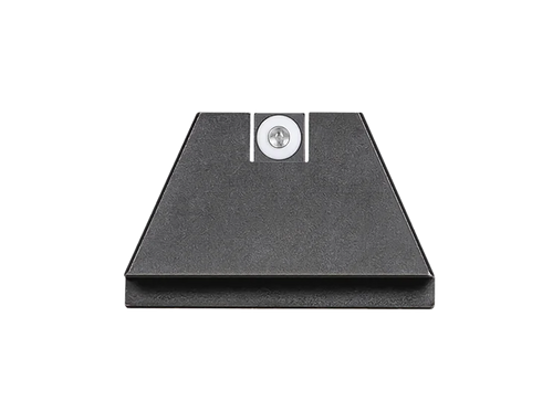 Night Fision Suppressor Height Night Sight Set for Glock 17, 19, 34 Tritium White Ring Front, Square Notch Blank Rear Steel Nitride