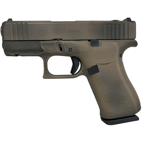 Glock 43X MOS 9mm Luger Pistol 3.41" Barrel 10+1 Round Distressed FDE