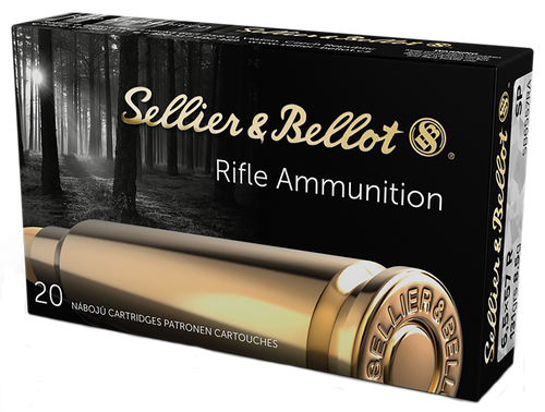 Sellier & Bellot 6.5x57mm Rimmed Ammo 131 Grain Jacketed Soft Point Box of 20