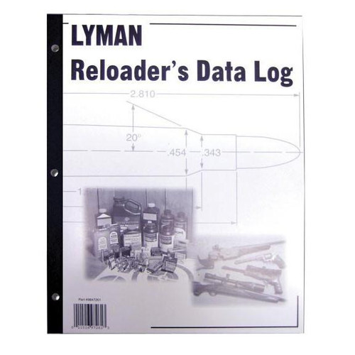 Lyman Reloading Data Log Reloading Manual Lyman Reloading Data Log Reloading Manual