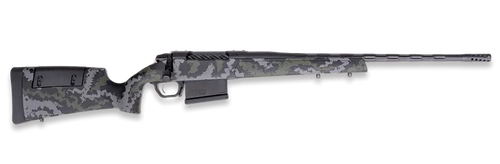 Weatherby 307 Range XP 2.0 Bolt Action Rifle 7mm PRC 22" Fluted Graphite Black Threaded Barrel Graphite Black Frame Green/Gray Adjustable Comb Stock