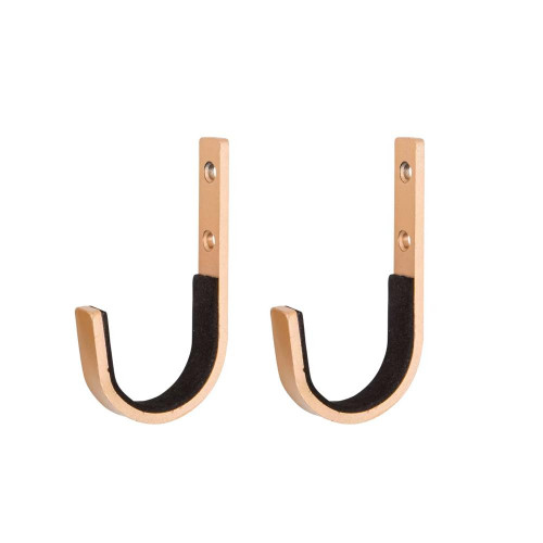 Allen Defender Coated Gun Display Hooks with Wooden Plaque Base 2PK