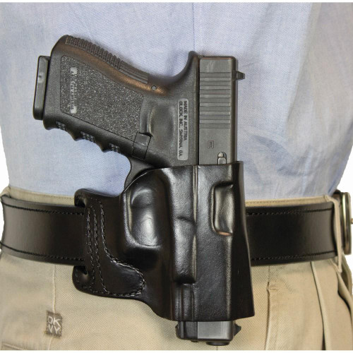 DeSantis Gunhide E-Gat OWB Holster Right Hand Glock 43 Leather Black