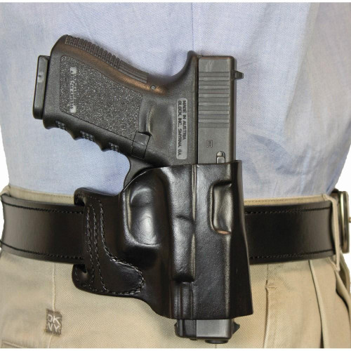 DeSantis Gunhide E-Gat OWB Holster Right Hand Glock 43 Leather Black