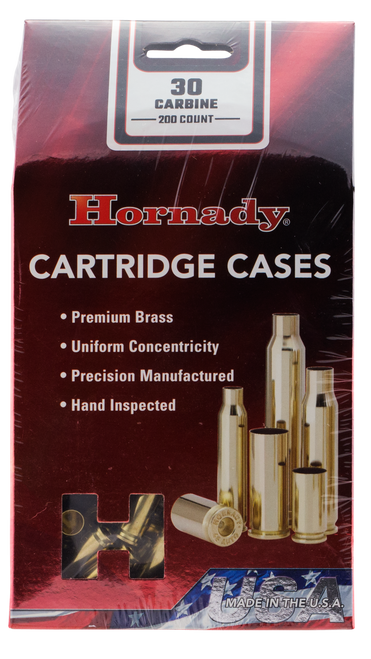 Hornady Unprimed Brass Cases .30 Carbine 200/Box